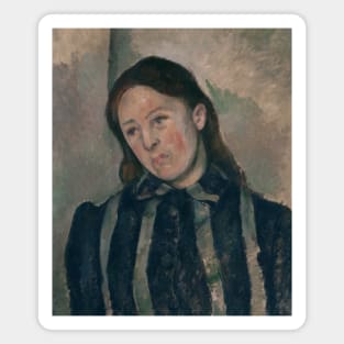 Portrait of Madame Cezanne by Paul Cezanne Magnet